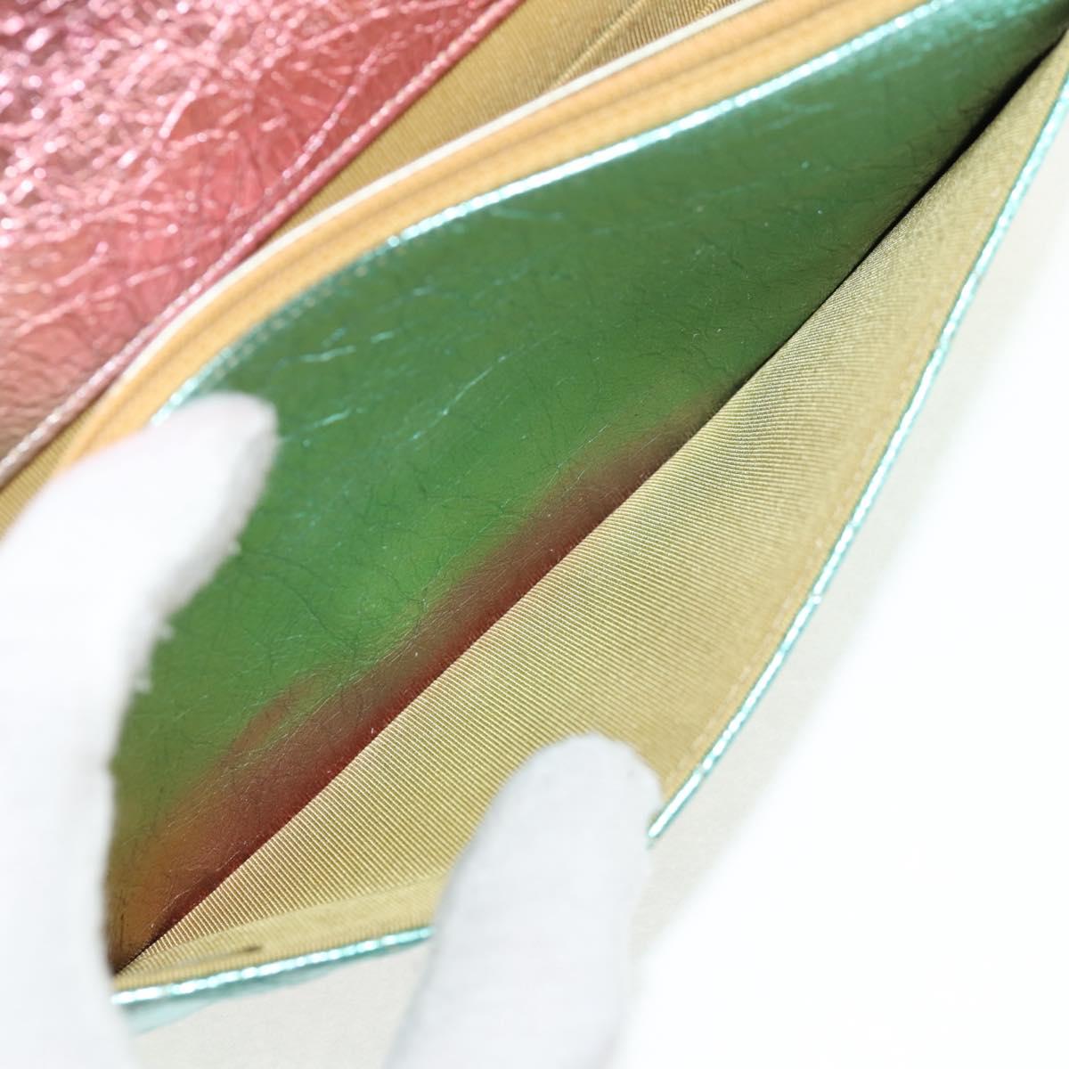 CHANEL Chain Matelasse 2.55 Shoulder Bag Leather Multicolor Gold CC Auth 142691M