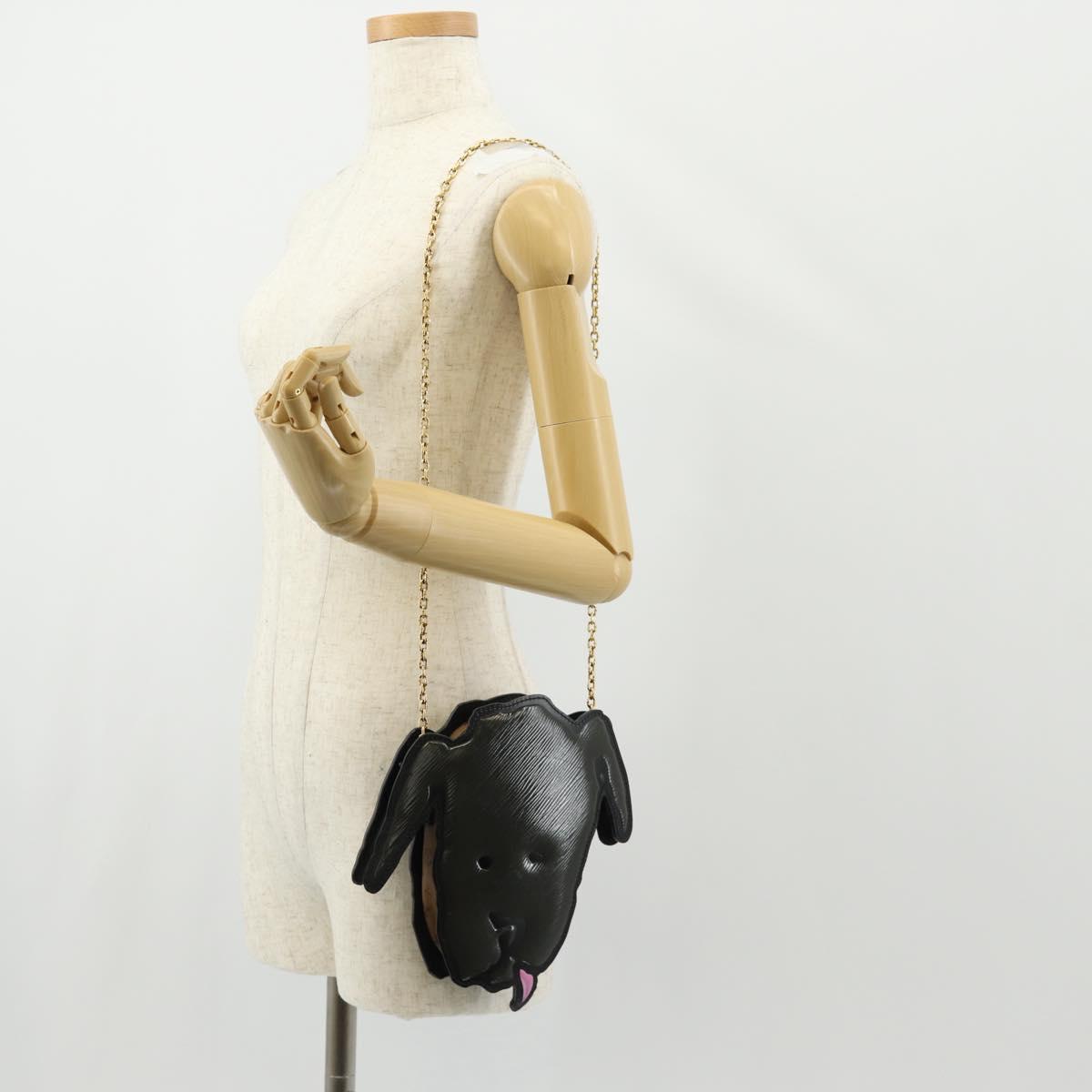 LOUIS VUITTON Epi Dog Face Pochette Shoulder Bag Gray M53171 LV Auth 142694SAM