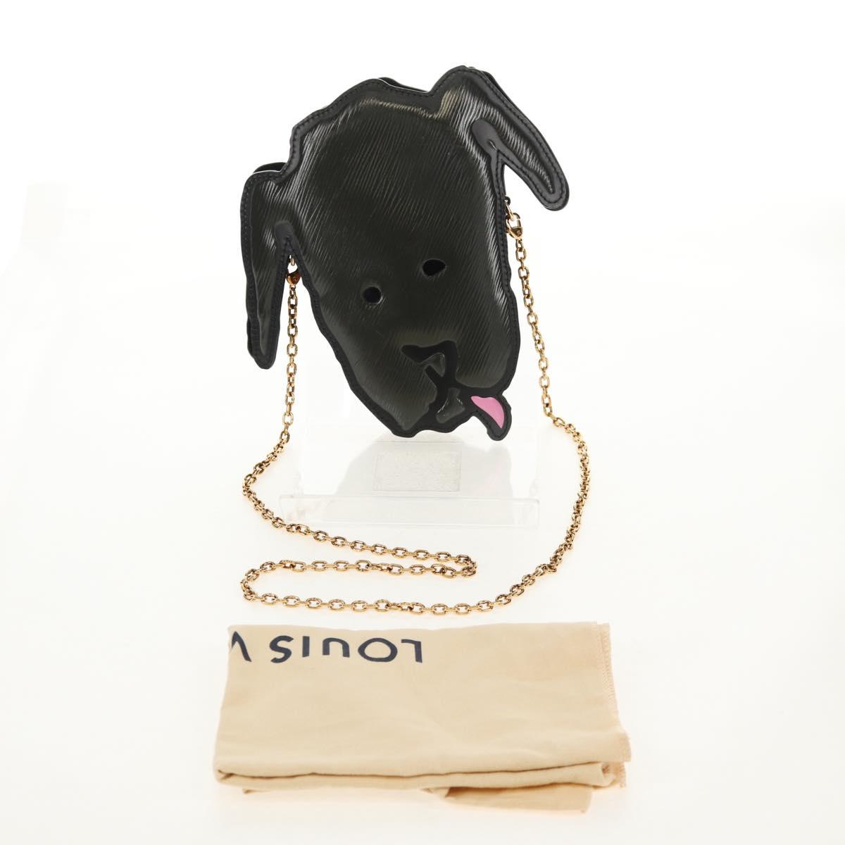 LOUIS VUITTON Epi Dog Face Pochette Shoulder Bag Gray M53171 LV Auth 142694M