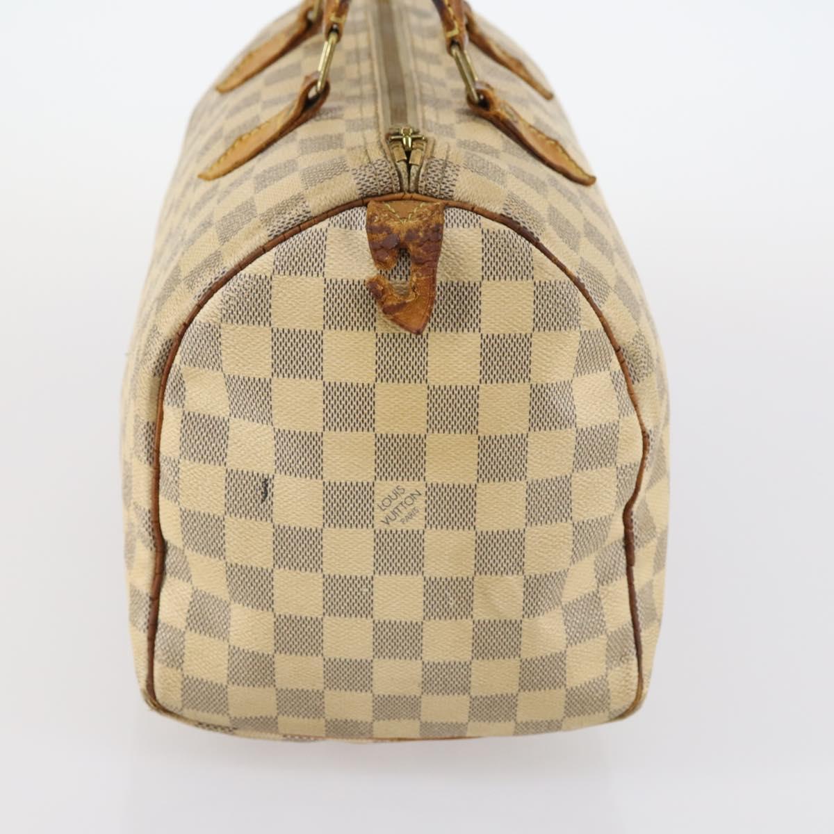 LOUIS VUITTON Damier Azur Speedy 30 Hand Bag N41533 LV Auth 142705