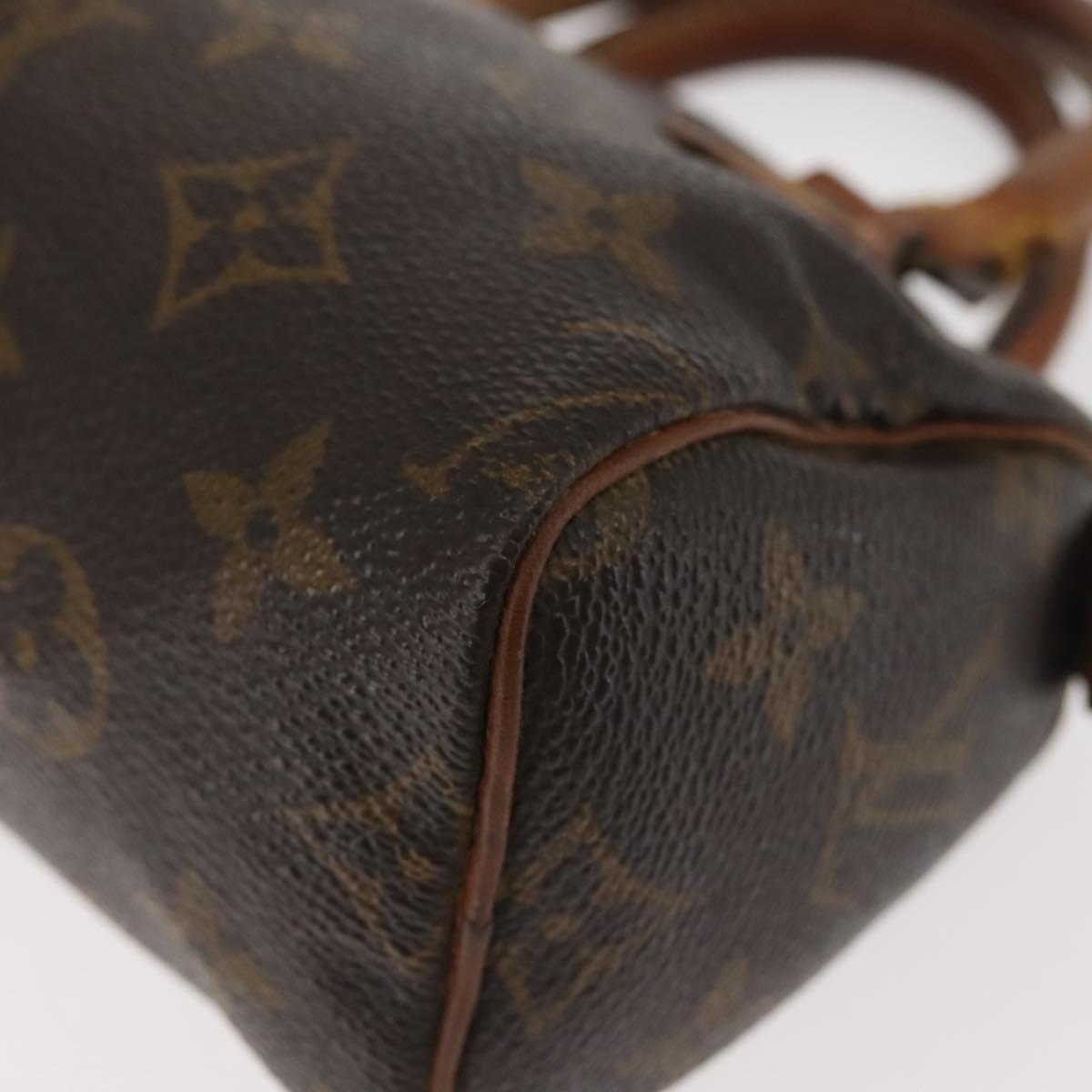 LOUIS VUITTON Monogram Mini Speedy Hand Bag M41534 LV Auth 142713