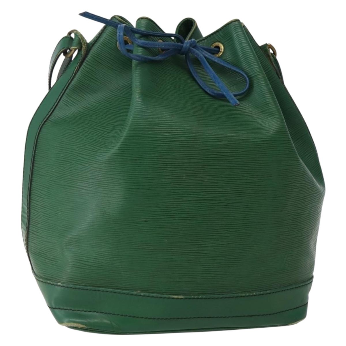 LOUIS VUITTON Epi Noe Shoulder Bag Bicolor Green Blue M44044 LV Auth 142714