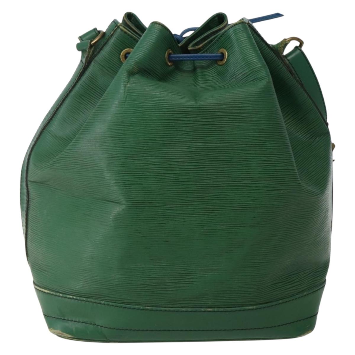 LOUIS VUITTON Epi Noe Shoulder Bag Bicolor Green Blue M44044 LV Auth 142714