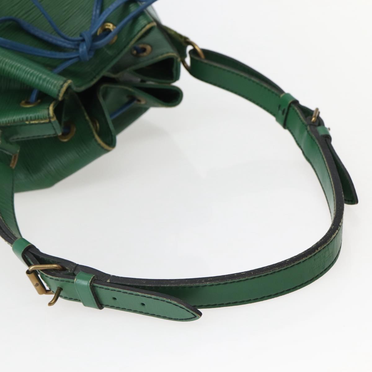 LOUIS VUITTON Epi Noe Shoulder Bag Bicolor Green Blue M44044 LV Auth 142714