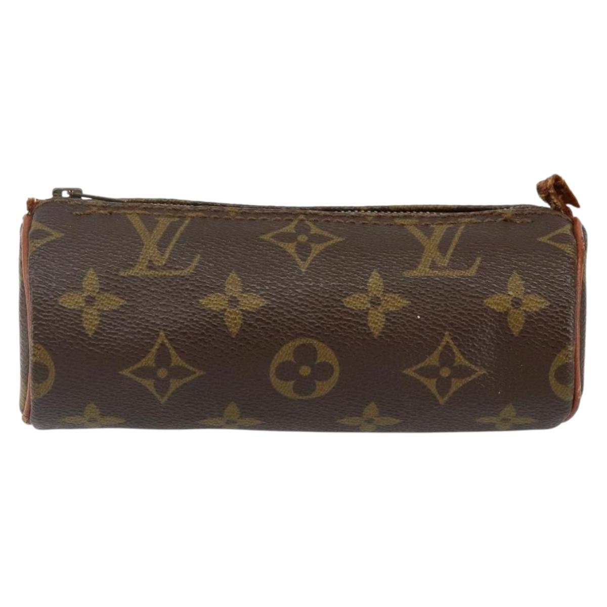 LOUIS VUITTON Monogram Papillon Pouch LV Auth 142726