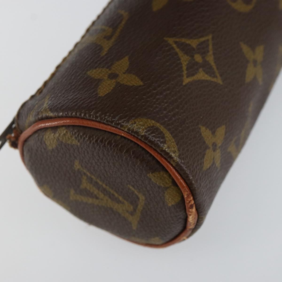 LOUIS VUITTON Monogram Papillon Pouch LV Auth 142726