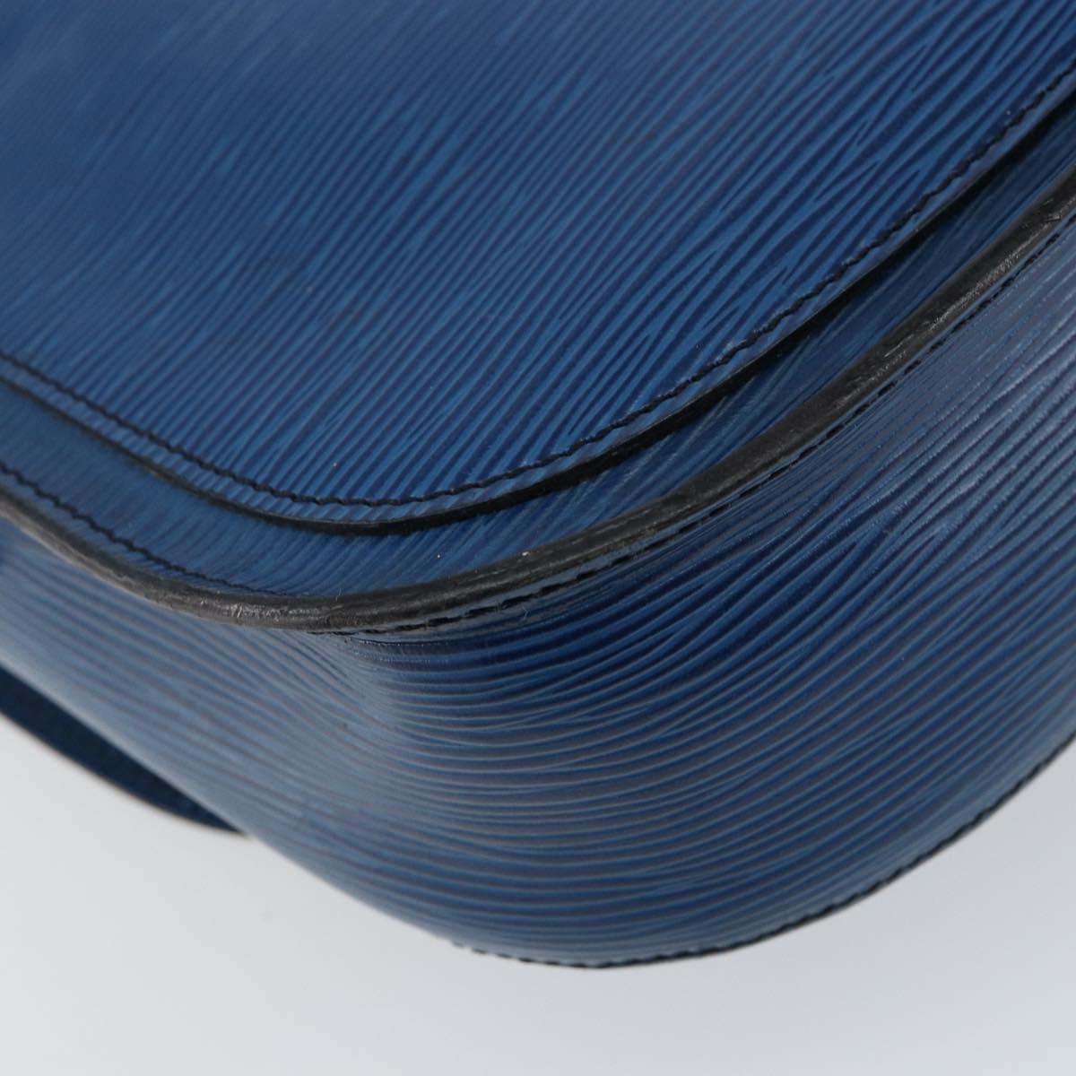 LOUIS VUITTON Epi Saint Cloud GM Shoulder Bag Toledo Blue M52195 LV Auth 142727