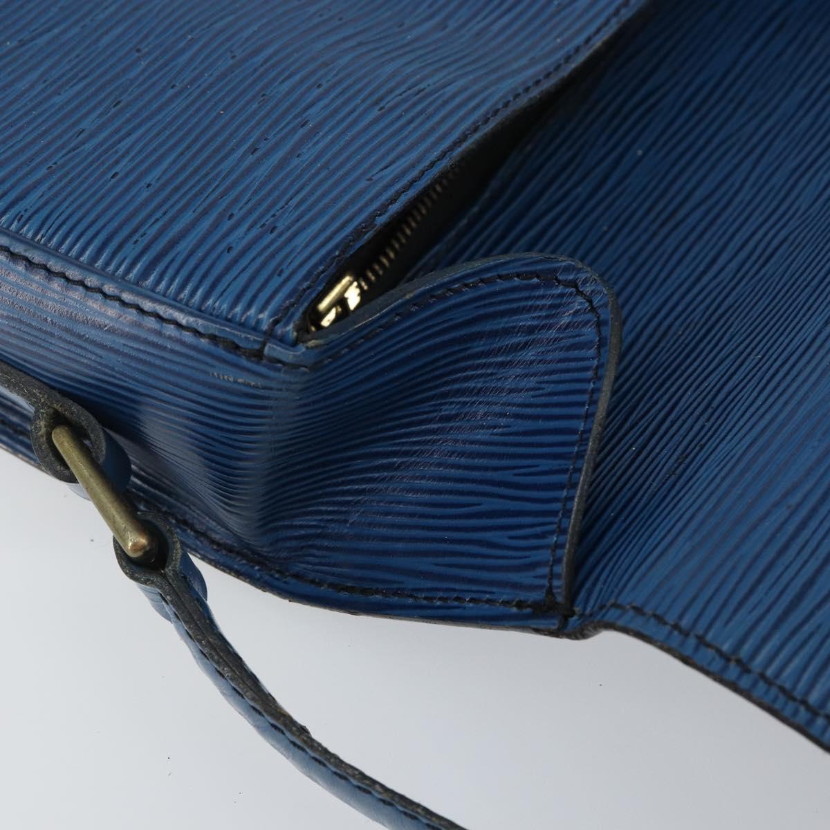 LOUIS VUITTON Epi Saint Cloud GM Shoulder Bag Toledo Blue M52195 LV Auth 142727