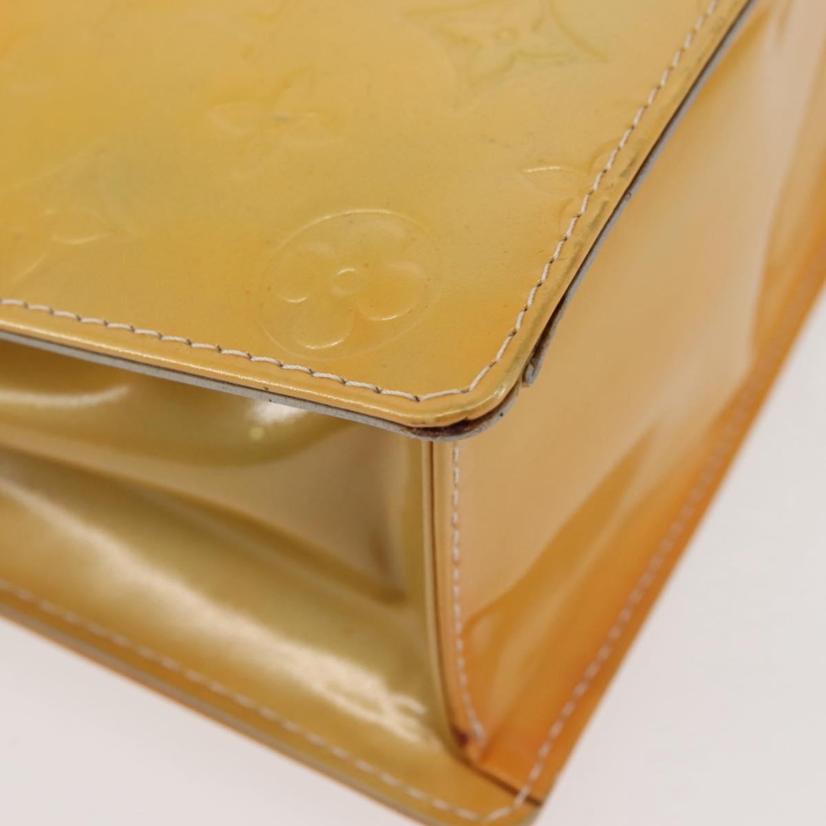 LOUIS VUITTON Monogram Vernis Spring Street Hand Bag Gris M91029 LV Auth 142730