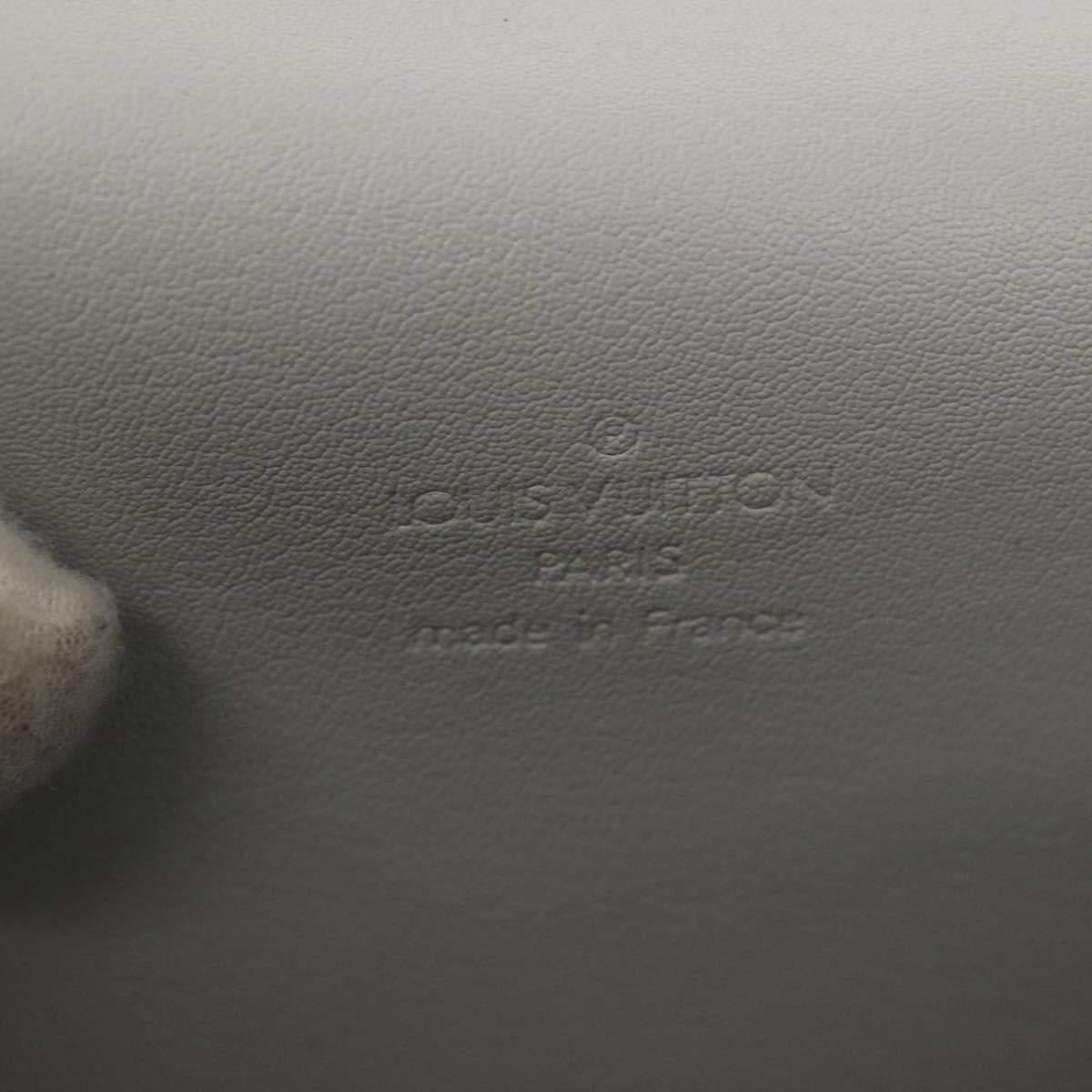 LOUIS VUITTON Monogram Vernis Spring Street Hand Bag Gris M91029 LV Auth 142730