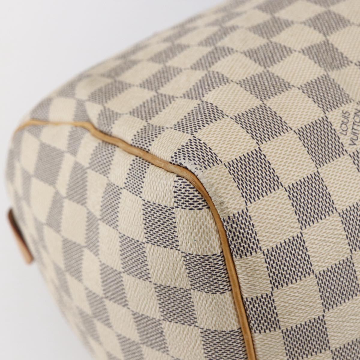 LOUIS VUITTON Damier Azur Speedy 30 Hand Bag N41533 LV Auth 142731