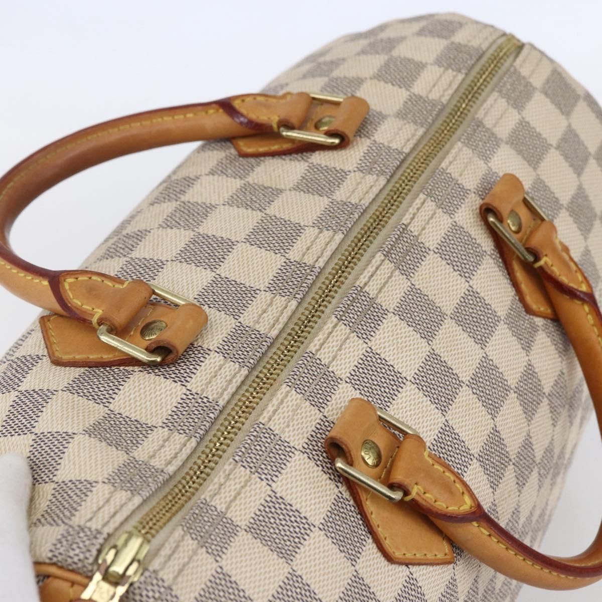 LOUIS VUITTON Damier Azur Speedy 30 Hand Bag N41533 LV Auth 142731