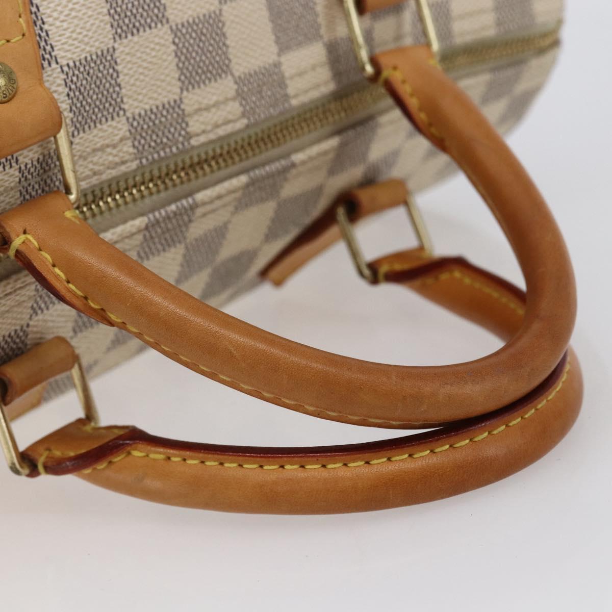 LOUIS VUITTON Damier Azur Speedy 30 Hand Bag N41533 LV Auth 142731