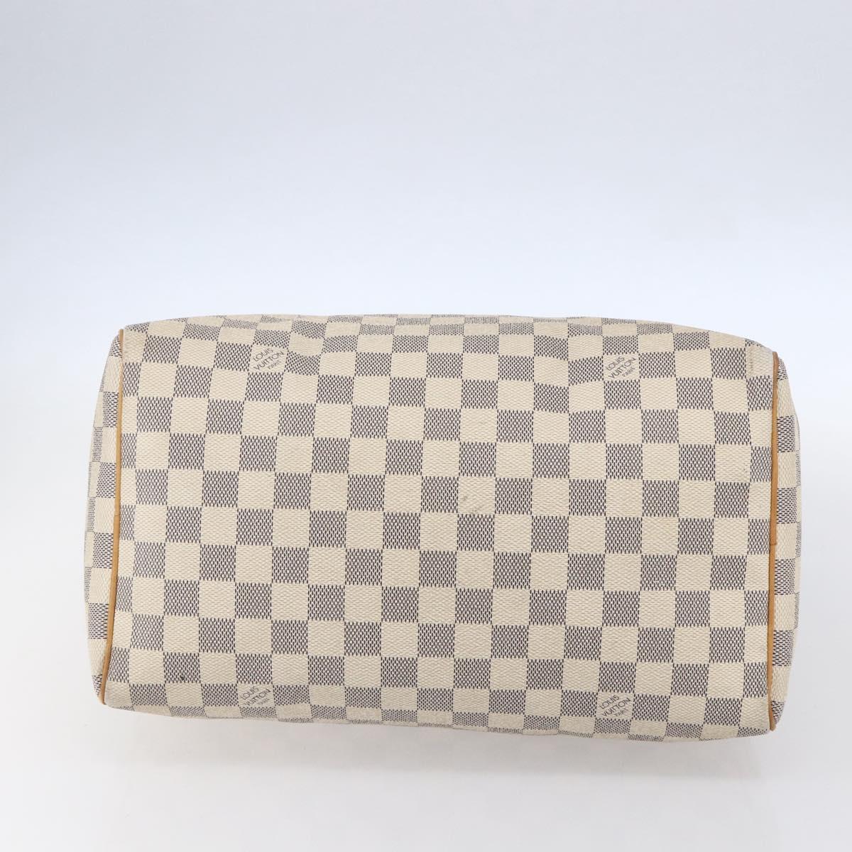 LOUIS VUITTON Damier Azur Speedy 30 Hand Bag N41533 LV Auth 142731