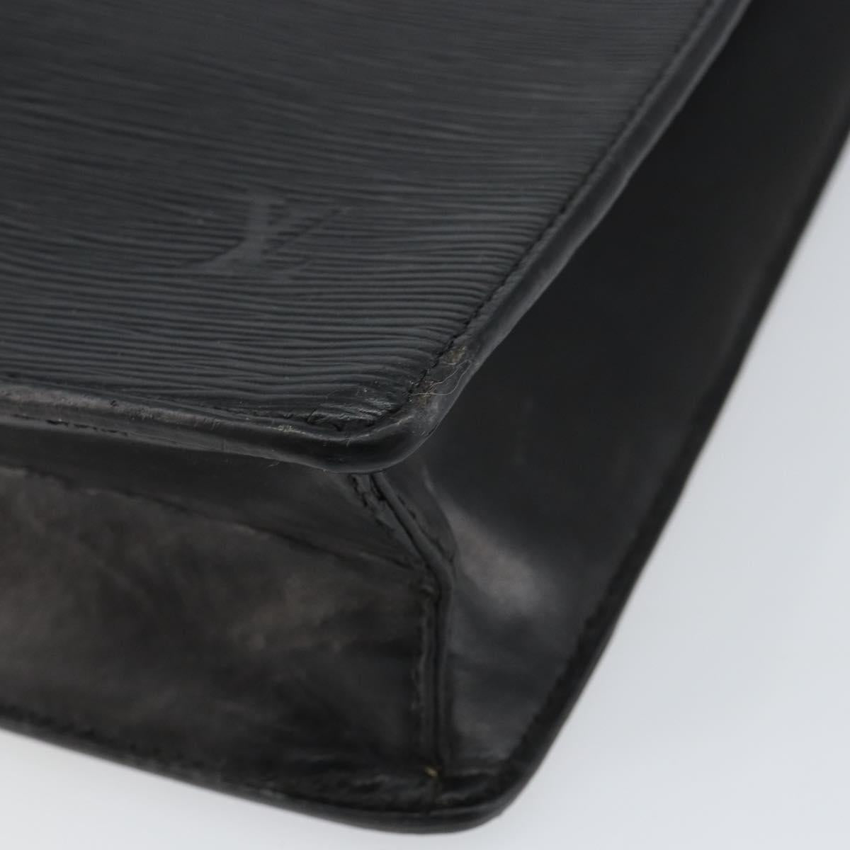 LOUIS VUITTON Epi Sac Plat Hand Bag Black M59082 LV Auth 142739
