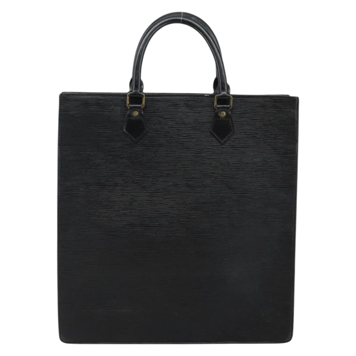 LOUIS VUITTON Epi Sac Plat Hand Bag Black M59082 LV Auth 142739