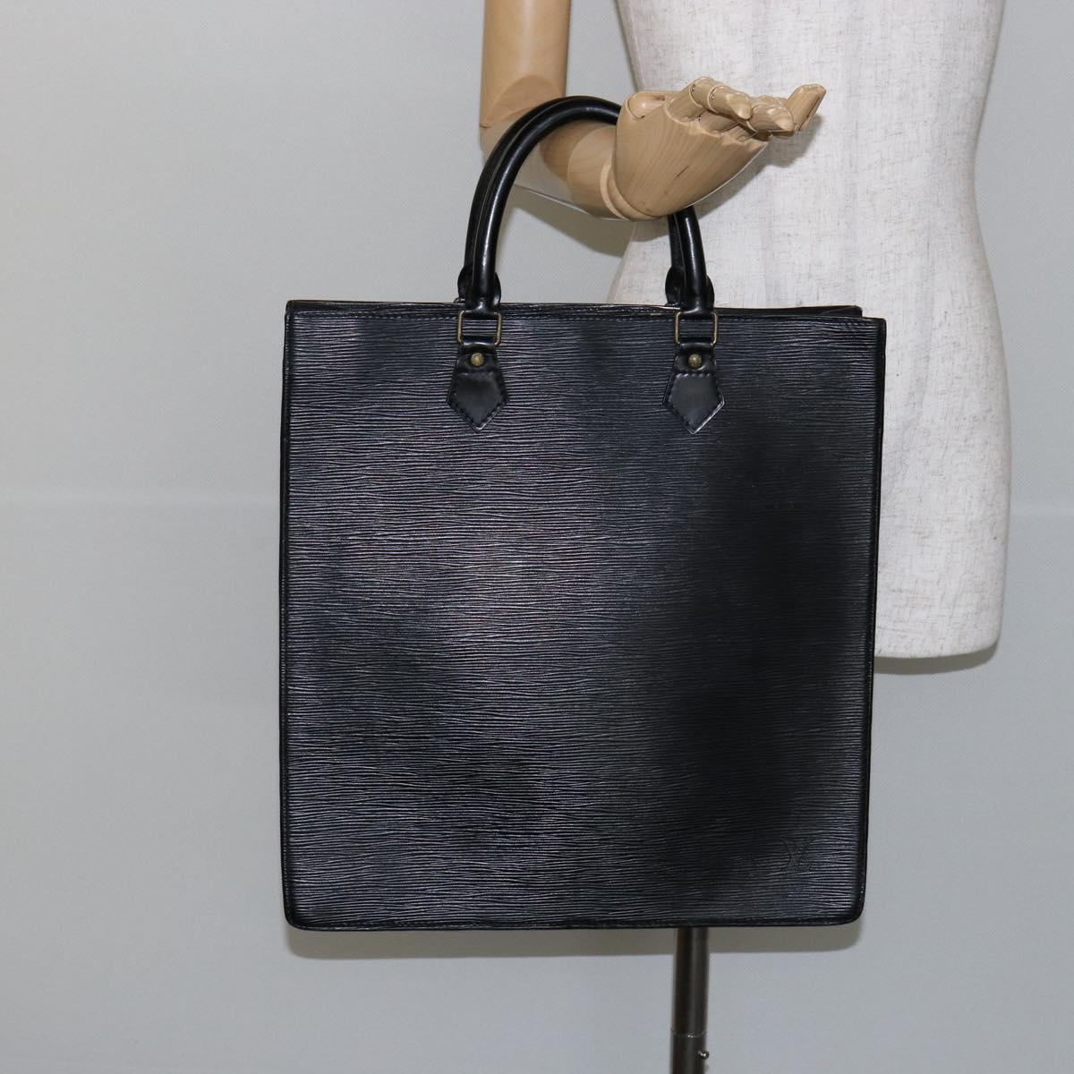 LOUIS VUITTON Epi Sac Plat Hand Bag Black M59082 LV Auth 142739