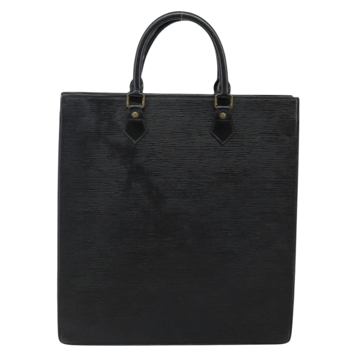 LOUIS VUITTON Epi Sac Plat Hand Bag Black M59082 LV Auth 142739