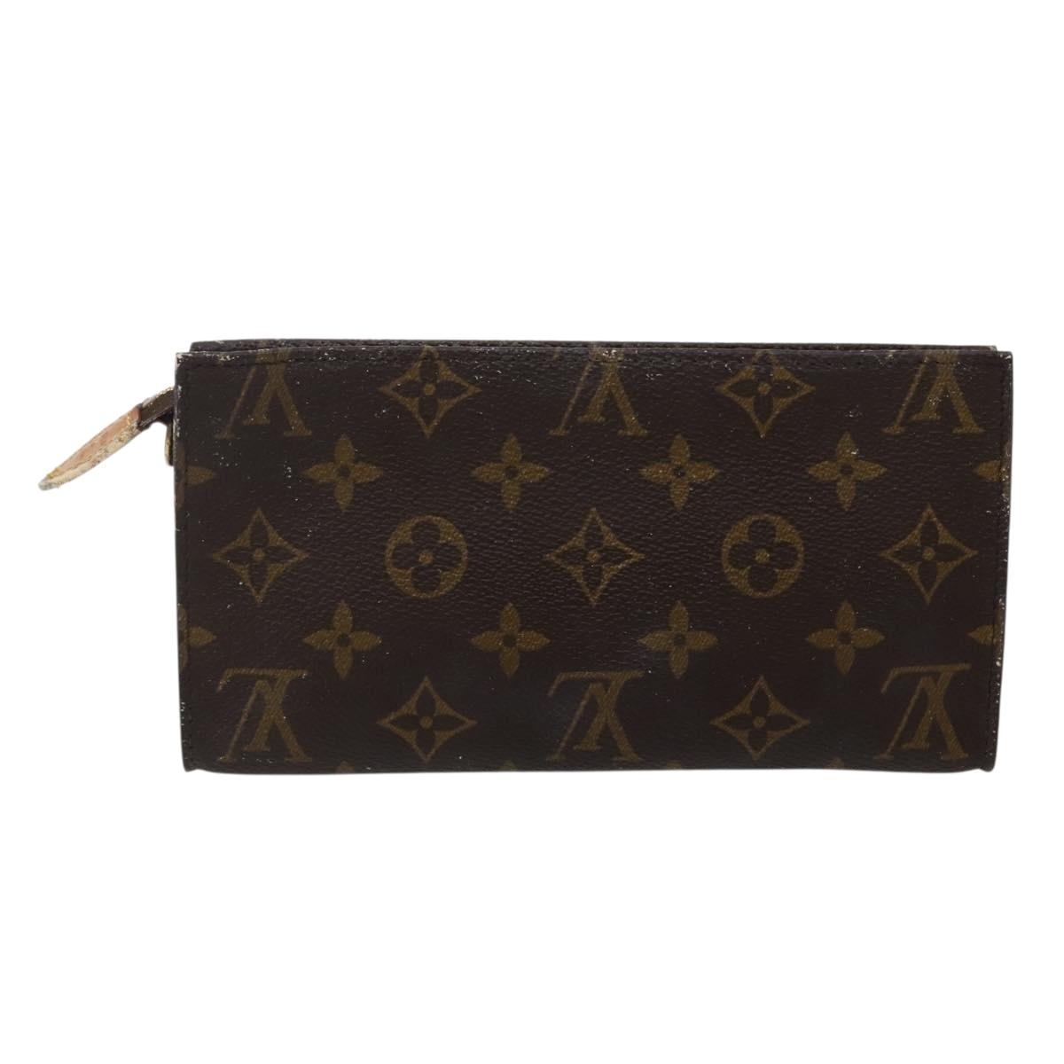 LOUIS VUITTON Monogram Bucket GM Accessory Pouch Vintage LV Auth 142749