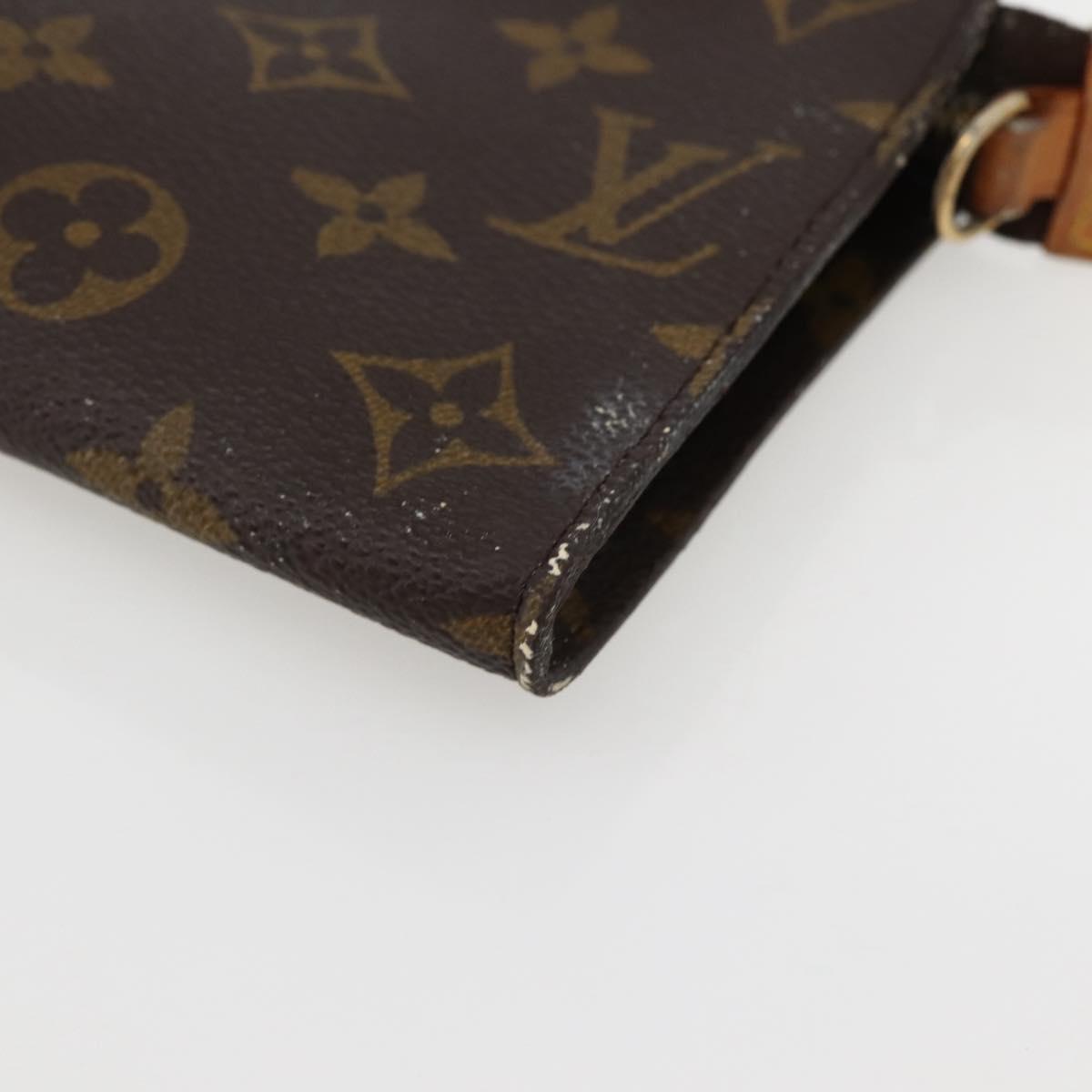 LOUIS VUITTON Monogram Bucket GM Accessory Pouch Vintage LV Auth 142749