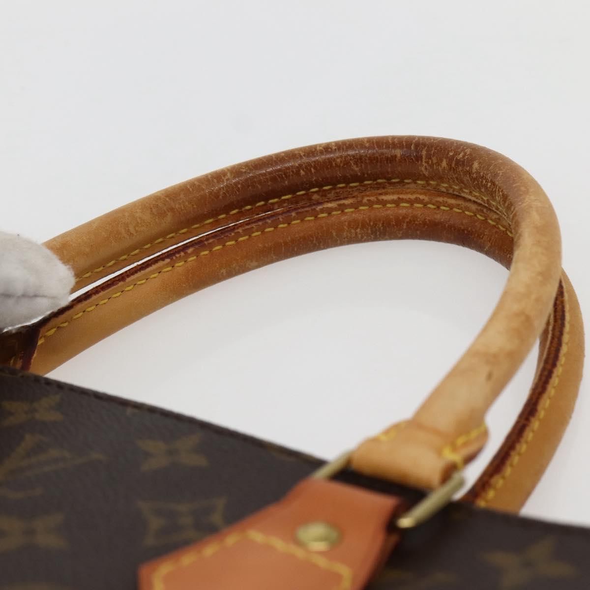 LOUIS VUITTON Monogram Sac Plat Hand Bag M51140 LV Auth 142750