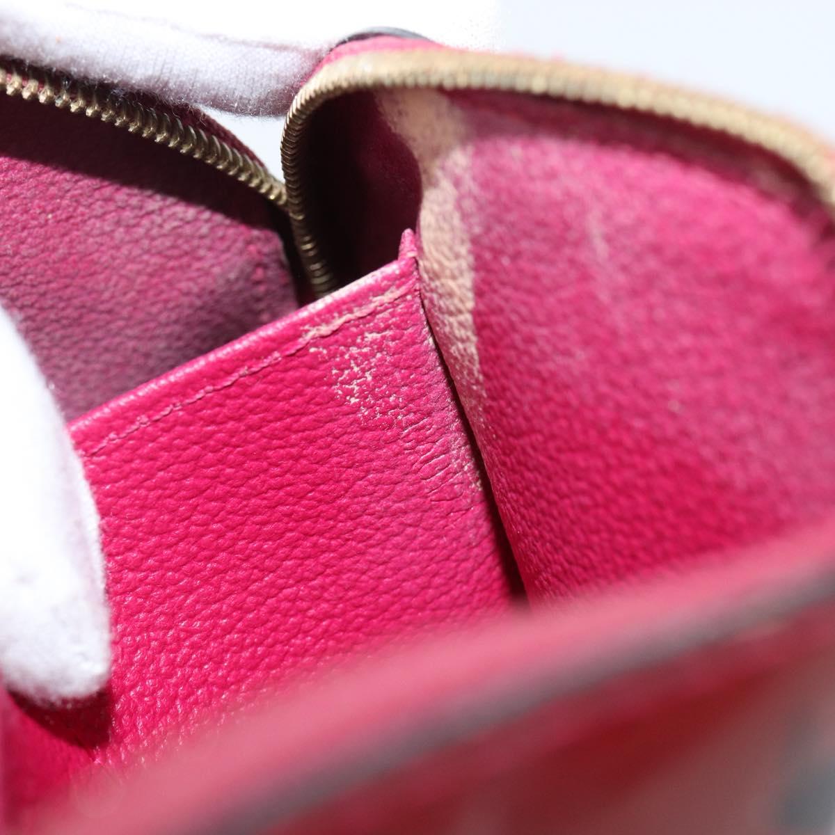 LOUIS VUITTON Vernis Pochette Cosmetic PM Rouge Grunadine M91746 LV Auth 142757