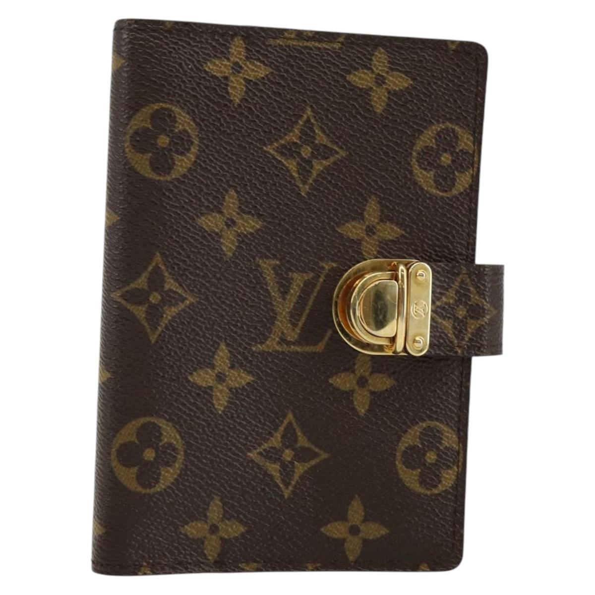 LOUIS VUITTON Monogram Agenda Koala PM Day Planner Cover R21013 LV Auth 142758