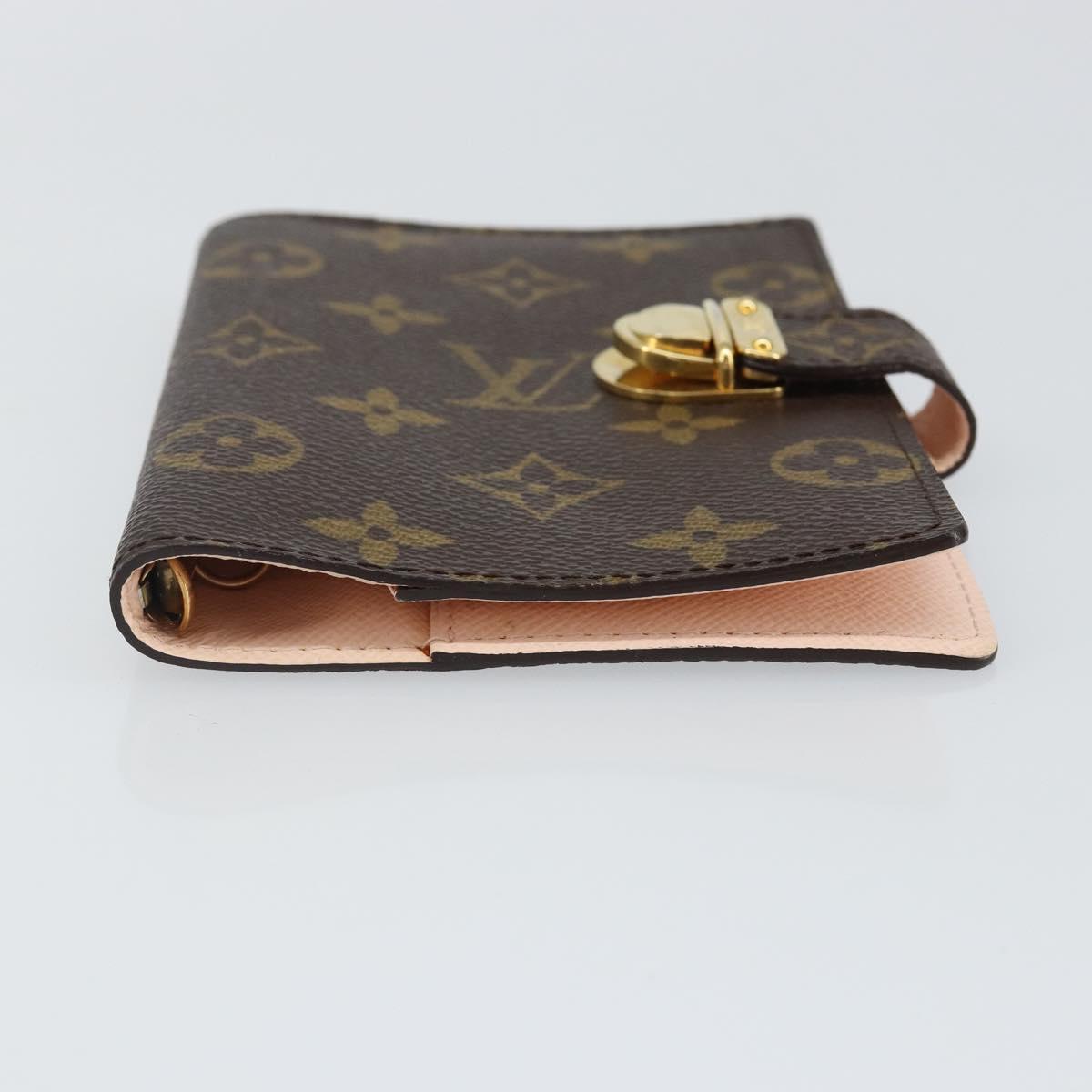 LOUIS VUITTON Monogram Agenda Koala PM Day Planner Cover R21013 LV Auth 142758