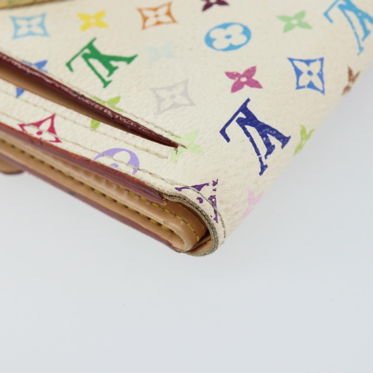 LOUIS VUITTON Multicolor Portefeuille Koala Rich Wallet White M58081 Auth 142759