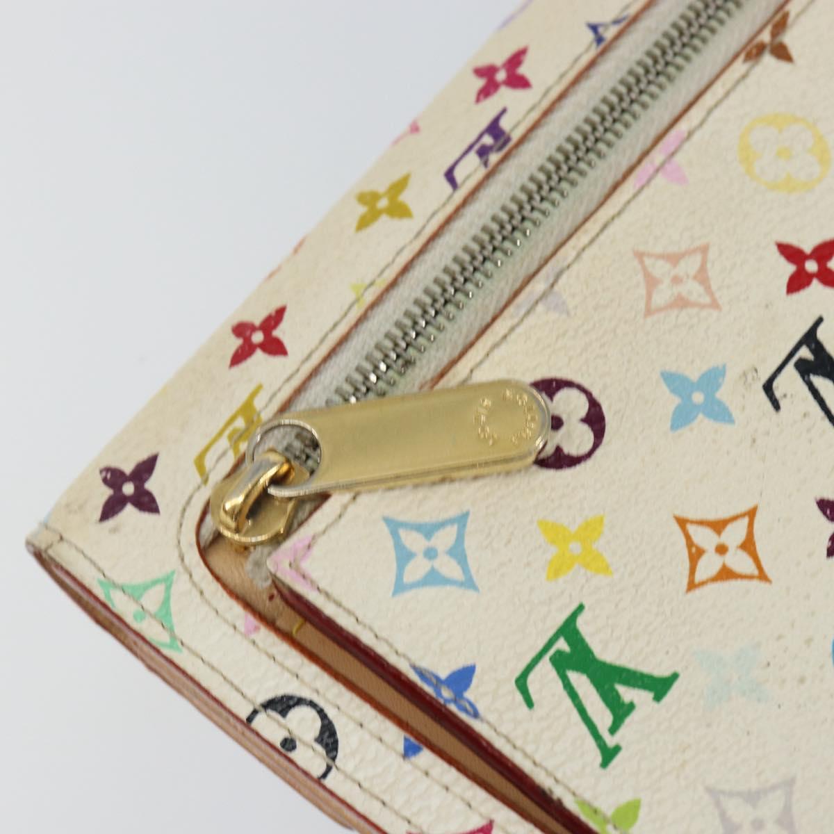 LOUIS VUITTON Multicolor Portefeuille Koala Rich Wallet White M58081 Auth 142759