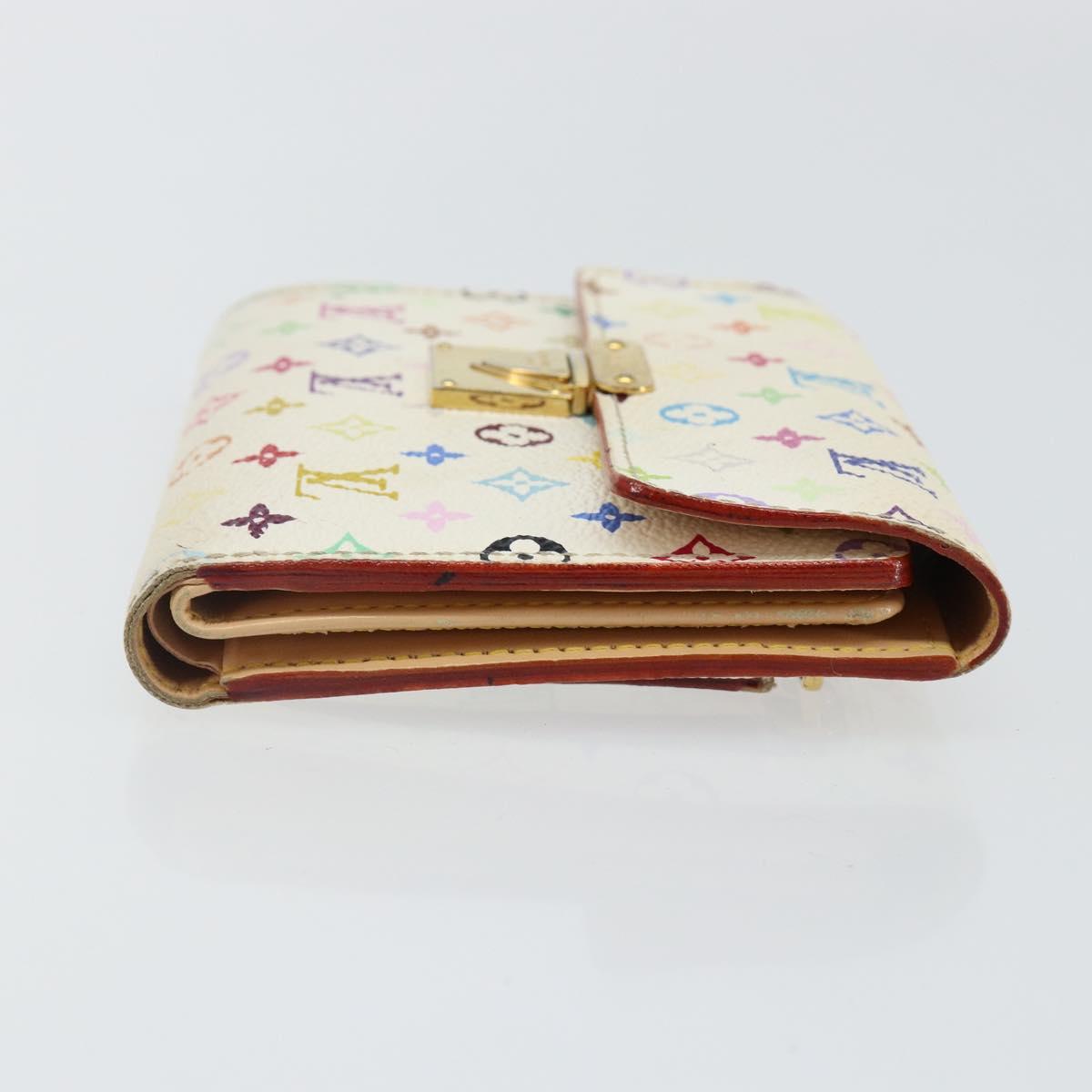 LOUIS VUITTON Multicolor Portefeuille Koala Rich Wallet White M58081 Auth 142759