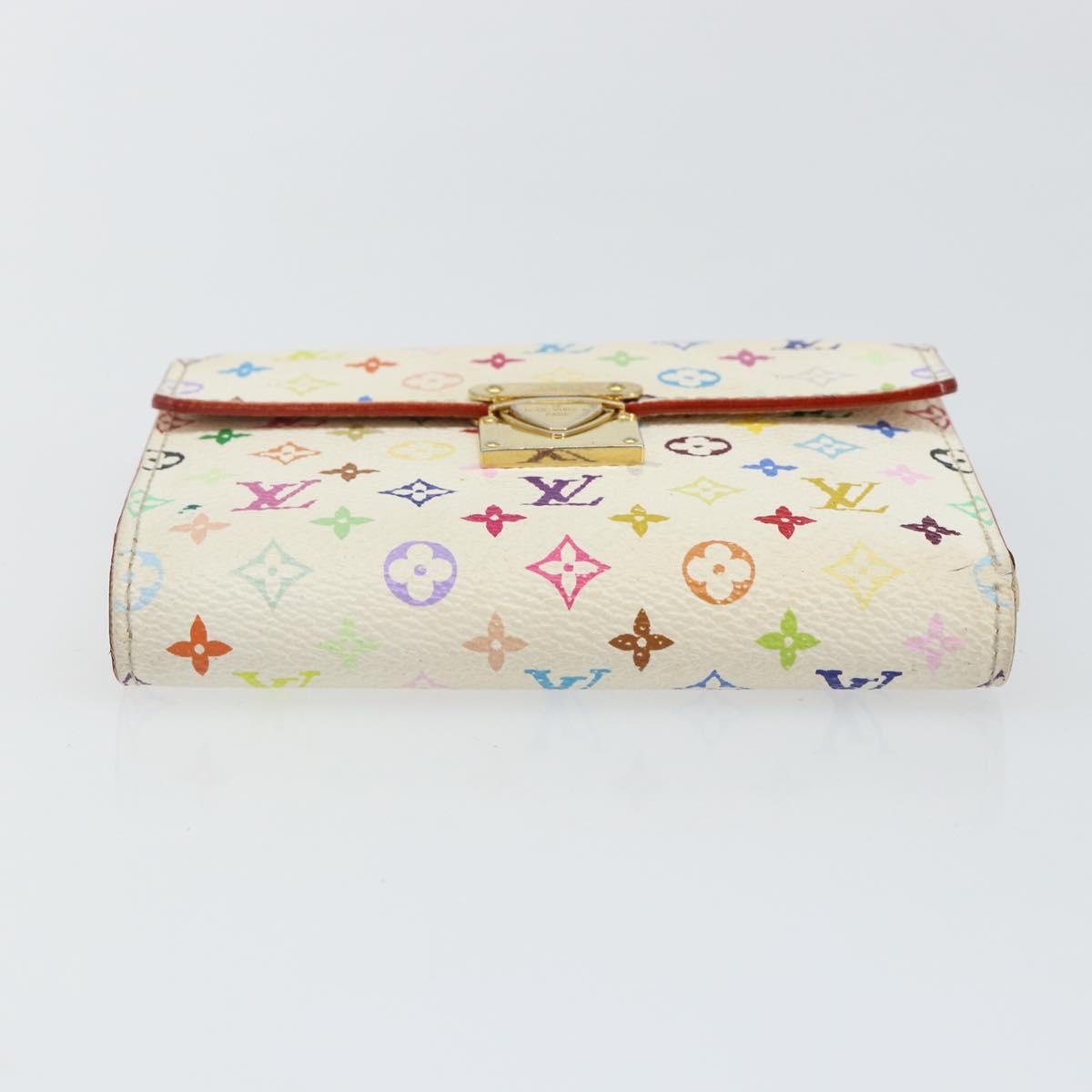 LOUIS VUITTON Multicolor Portefeuille Koala Rich Wallet White M58081 Auth 142759