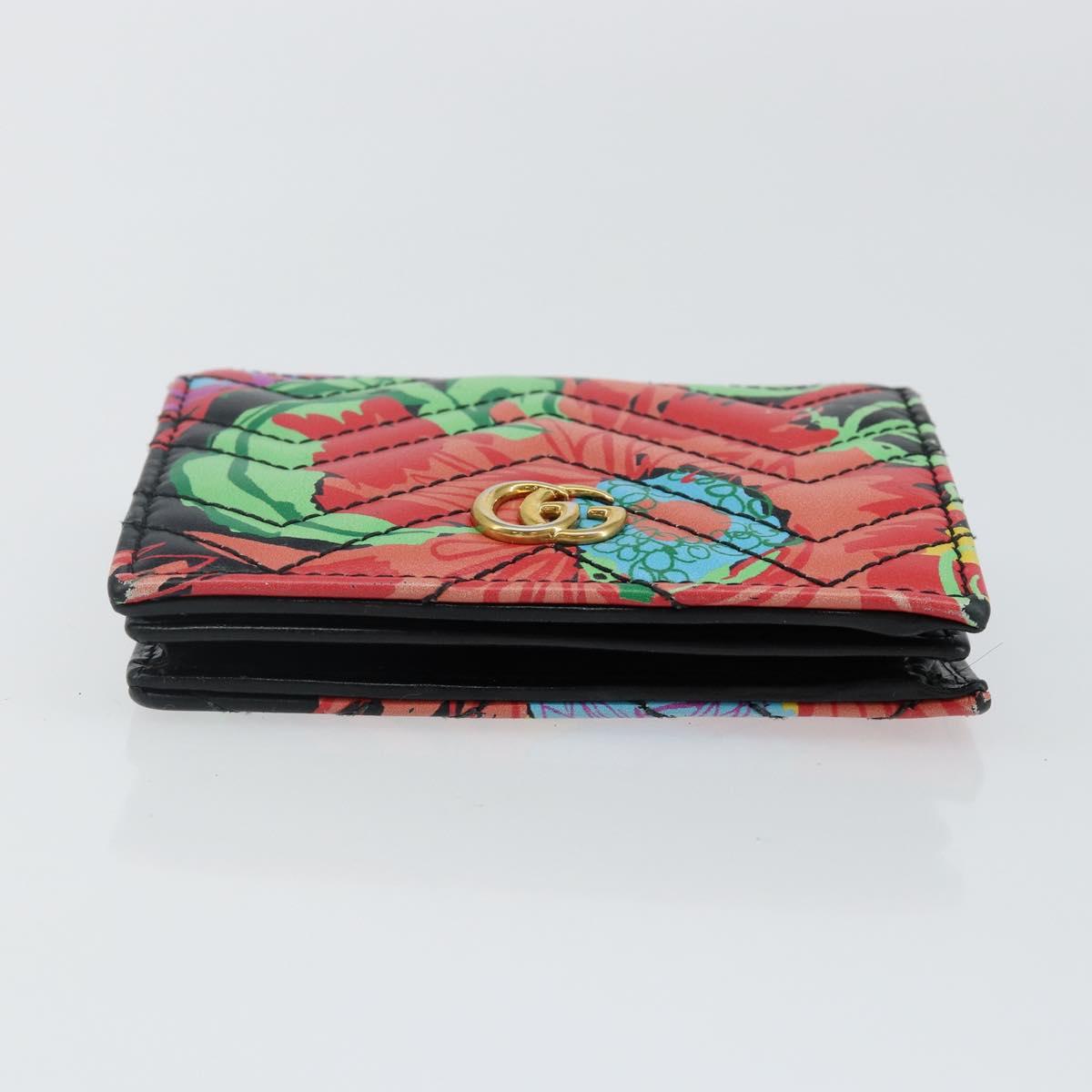 GUCCI GG Marmont Ken Scott Wallet Leather Black 466492 Auth 142761