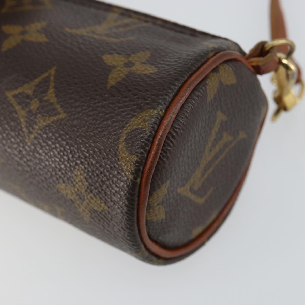 LOUIS VUITTON Monogram Papillon Pouch LV Auth 142766