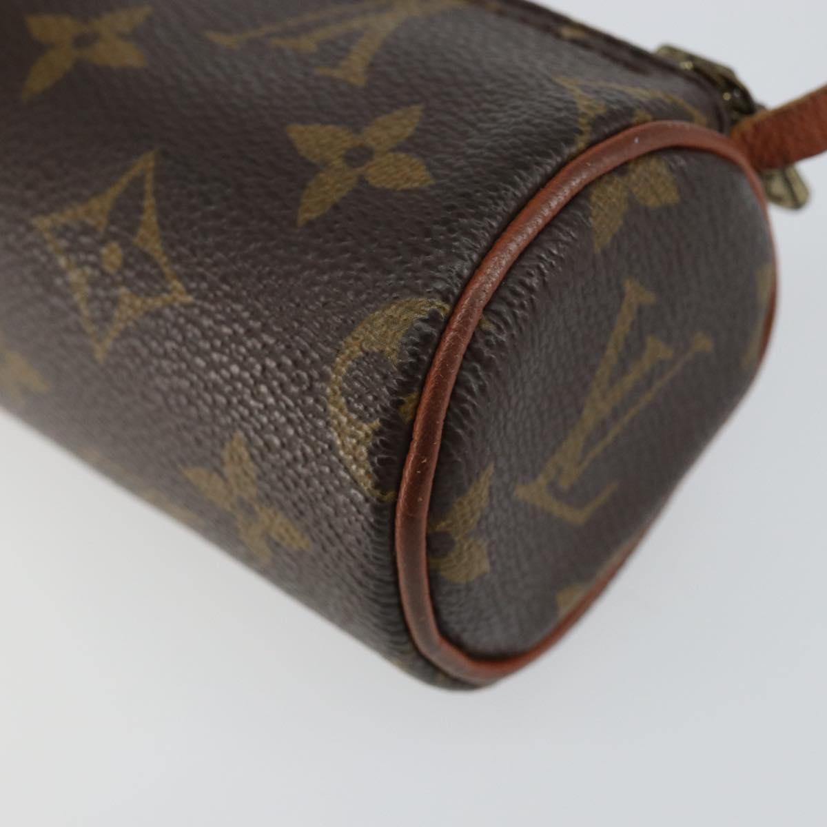 LOUIS VUITTON Monogram Papillon Pouch LV Auth 142766