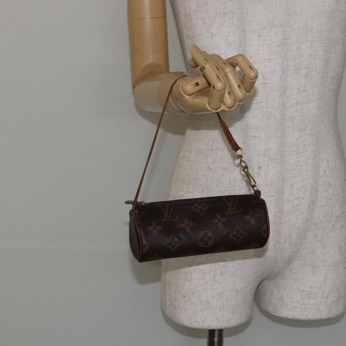 LOUIS VUITTON Monogram Papillon Pouch LV Auth 142766
