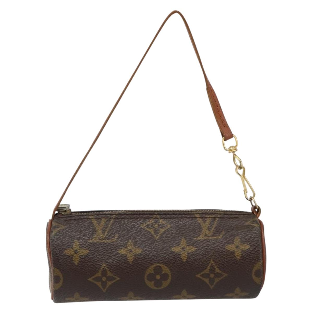 LOUIS VUITTON Monogram Papillon Pouch LV Auth 142766
