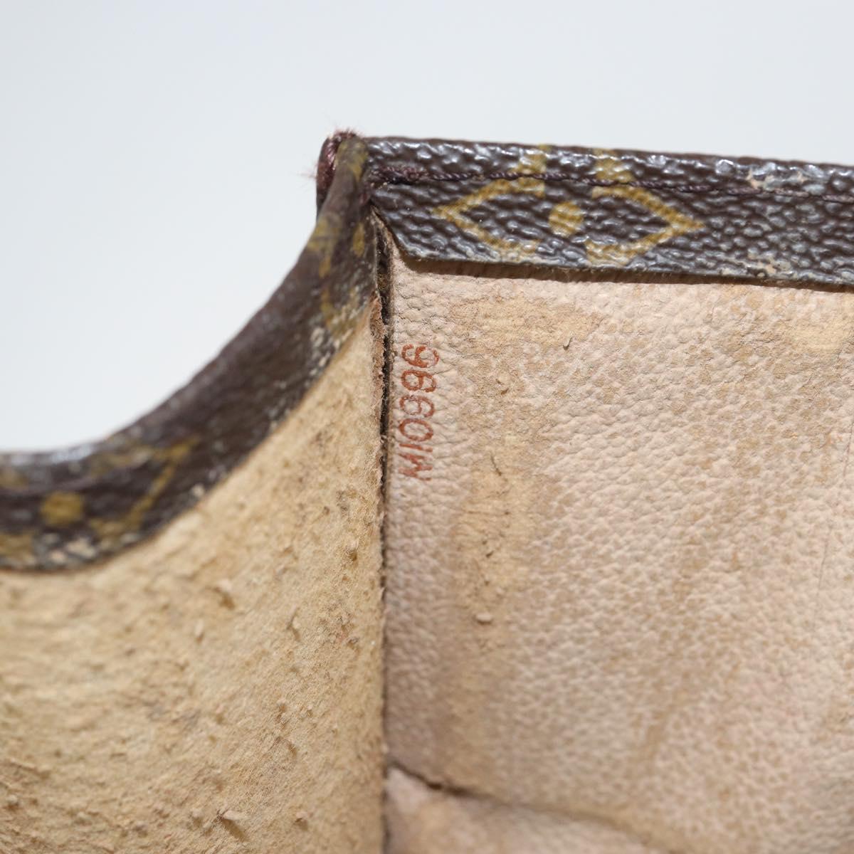 LOUIS VUITTON Monogram Sac Plat Hand Bag M51140 LV Auth 142770