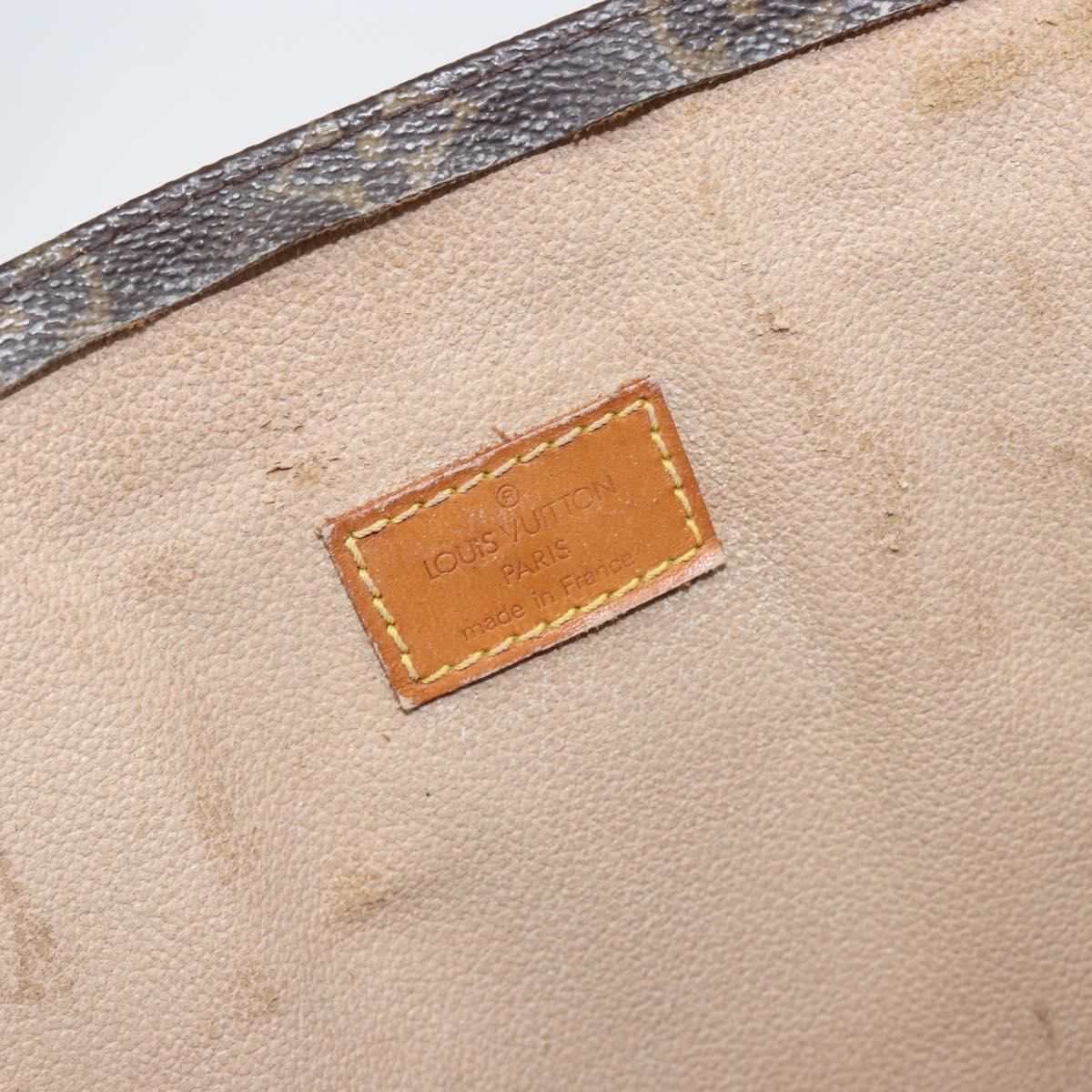 LOUIS VUITTON Monogram Sac Plat Hand Bag M51140 LV Auth 142771