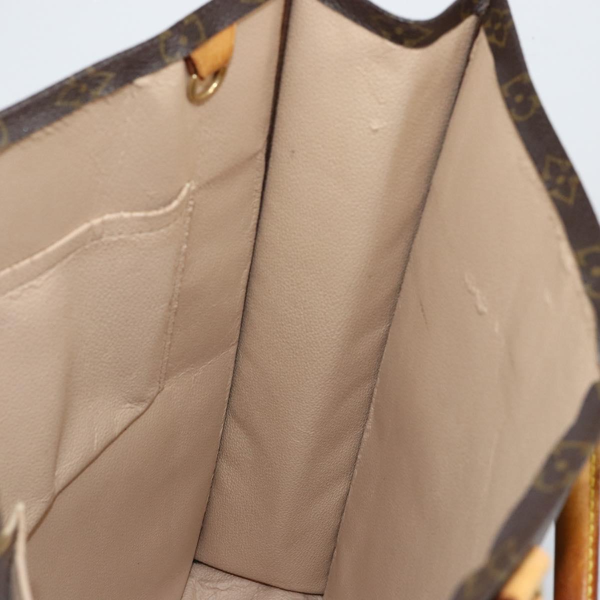 LOUIS VUITTON Monogram Sac Plat Hand Bag M51140 LV Auth 142772