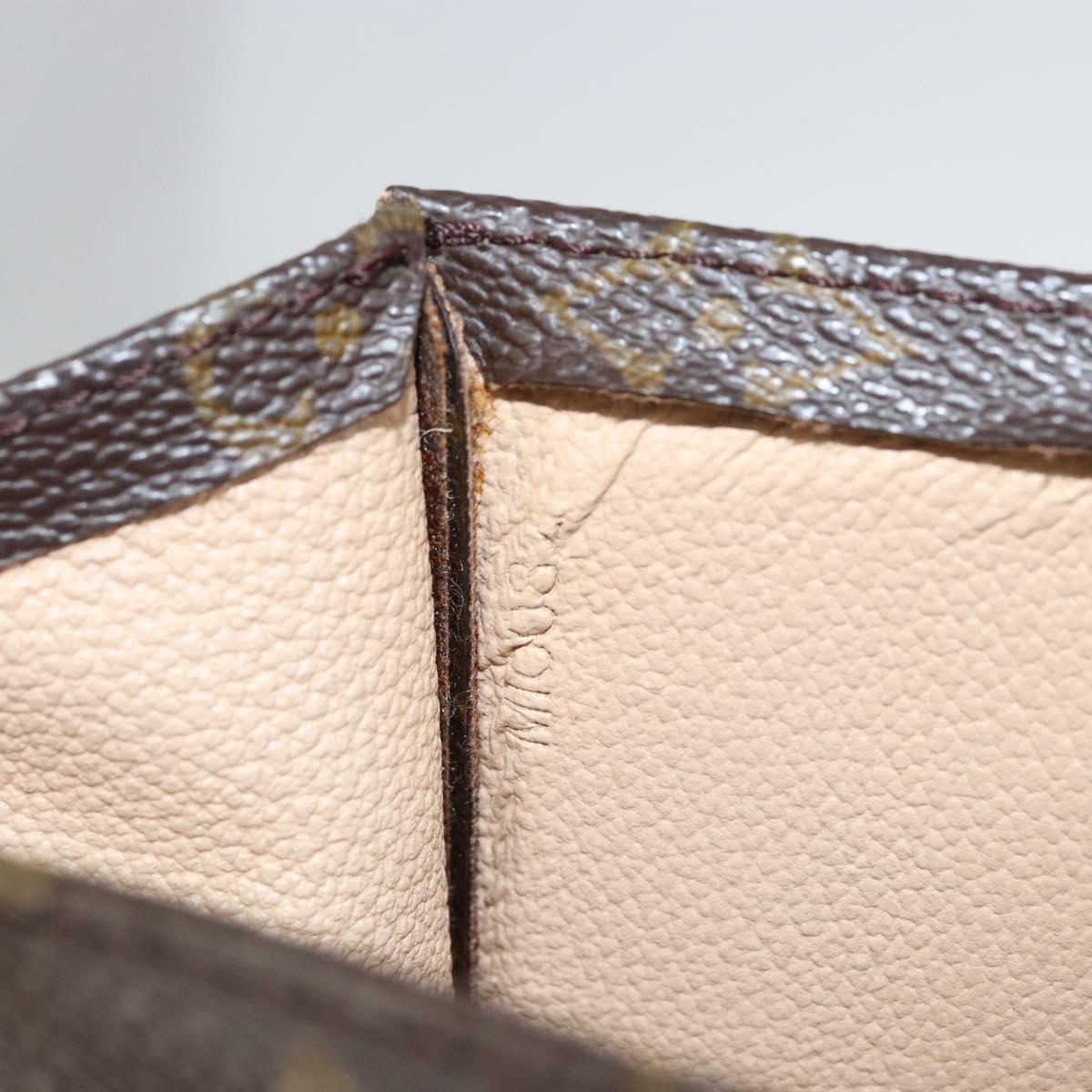 LOUIS VUITTON Monogram Sac Plat Hand Bag M51140 LV Auth 142772