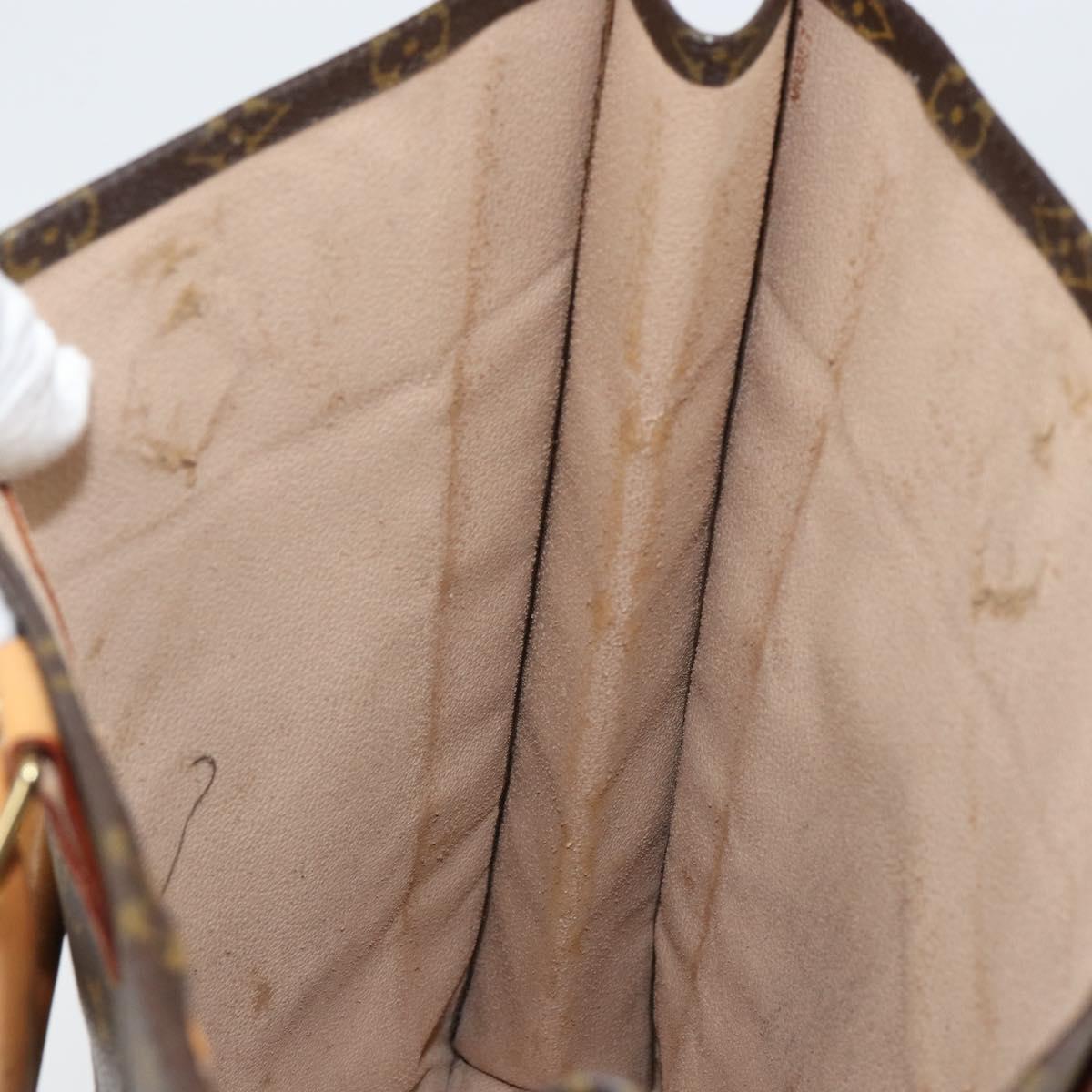 LOUIS VUITTON Monogram Sac Plat Hand Bag M51140 LV Auth 142773