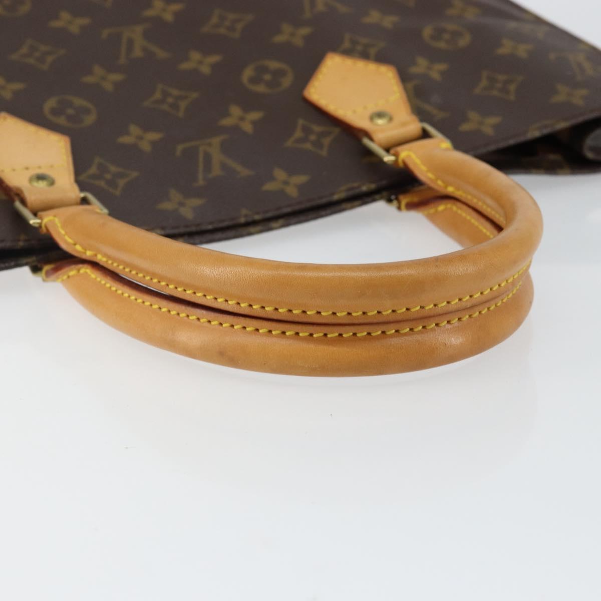 LOUIS VUITTON Monogram Sac Plat Hand Bag M51140 LV Auth 142773