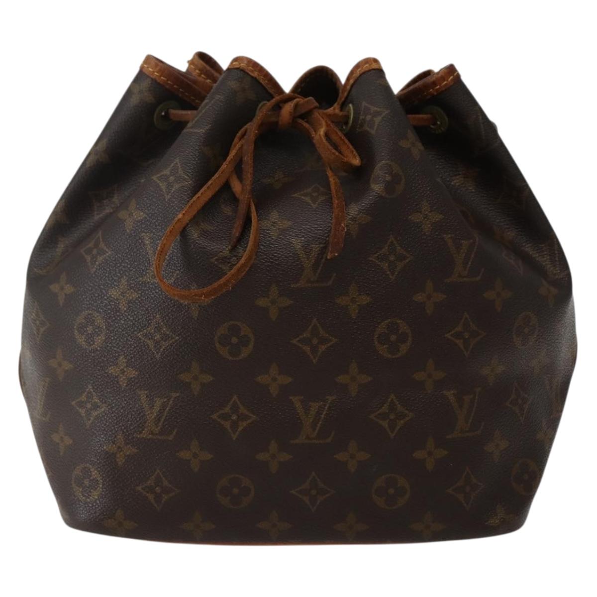 LOUIS VUITTON Monogram Petit Noe Shoulder Bag M42226 LV Auth 142774