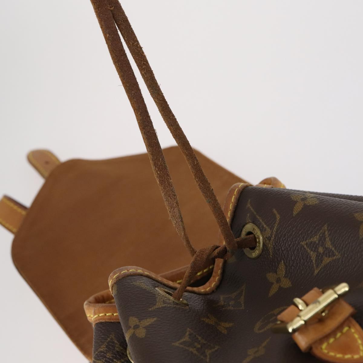LOUIS VUITTON Monogram Montsouris MM Backpack M51136 LV Auth 142776