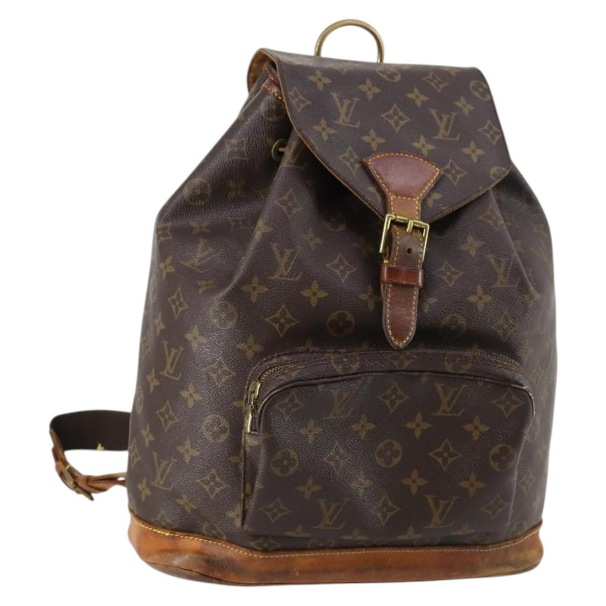 LOUIS VUITTON Monogram Montsouris GM Backpack M51135 LV Auth 142777