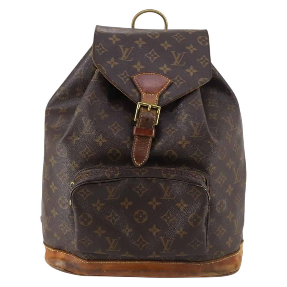 LOUIS VUITTON Monogram Montsouris GM Backpack M51135 LV Auth 142777