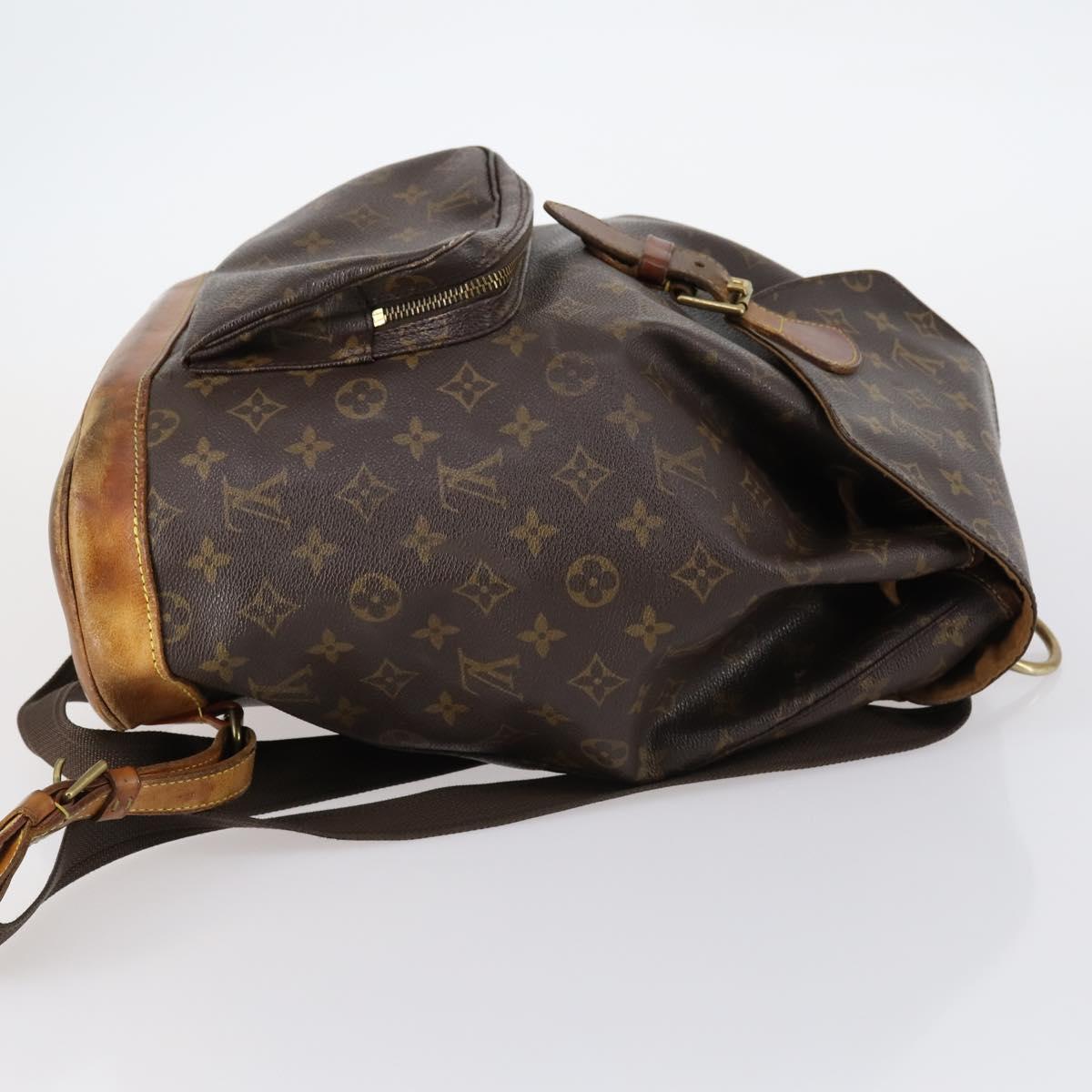 LOUIS VUITTON Monogram Montsouris GM Backpack M51135 LV Auth 142777