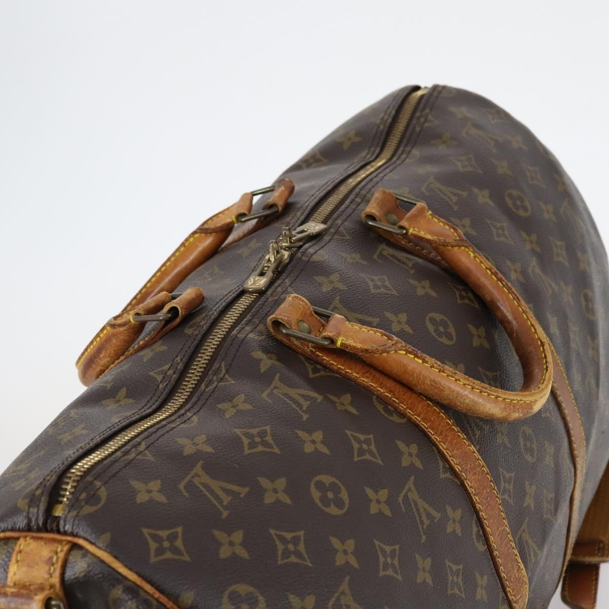 LOUIS VUITTON Monogram Keepall Bandouliere 50 Hand Bag M41416 LV Auth 142778