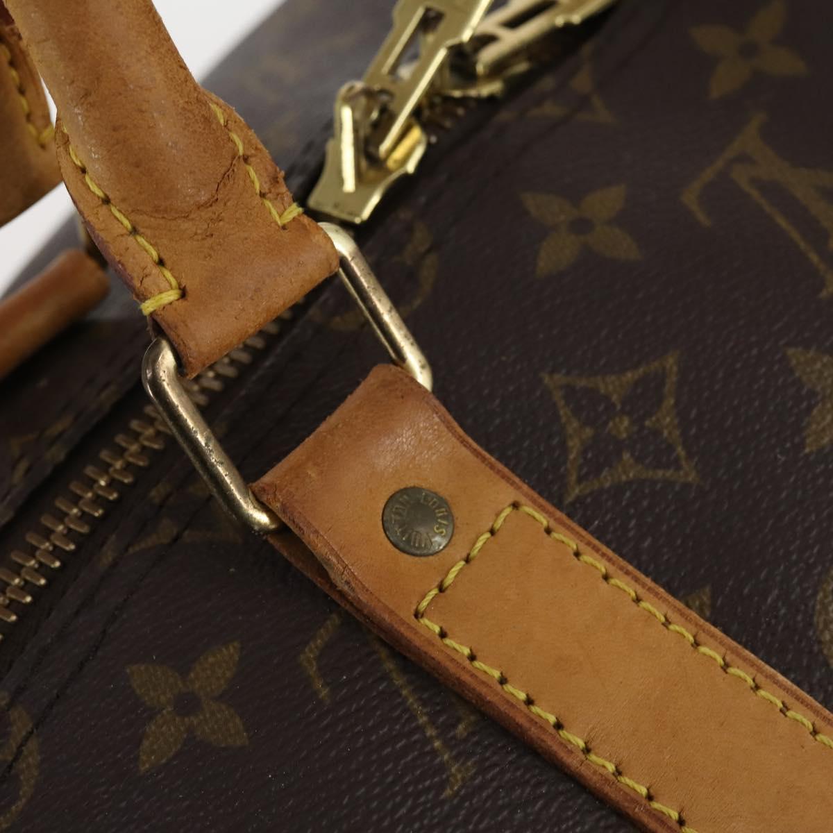 LOUIS VUITTON Monogram Keepall 55 Boston Bag M41424 LV Auth 142780